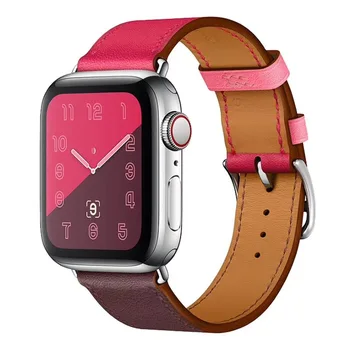 кожена каишка за часовник apple watch bands 44 38mm 40mm 42 милиметра за apple watch strap 44 38mm 42 милиметра 40mm series 5 за iwatch band