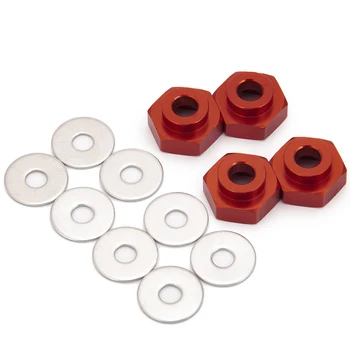 AXSPEED 4бр 12mm to 17 мм Metal Wheel Hex Хъб Adapters Extended 5mm for 1/10 RC Car