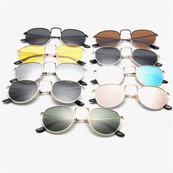 RBRARE 2021 стари метални поляризирани слънчеви очила мъжки луксозни сплавные очила ретро малки слънчеви очила с розови огледално нюанси за жени