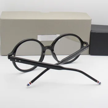 Води до пренебрегване том Brand ацетатная ретро Кръгли рамки за очила за мъже и жени оптични предписани очила с прозрачни лещи oculos grau de