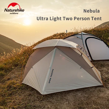Naturehike Мъглявината 20D къмпинг палатка за 2 души преносим открит пътуване палатка ultralight с изглед отгоре на прозореца къмпинг оборудване