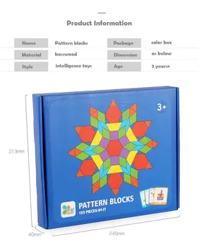 155шт дървен модел блок комплект за творчески деца Забавни играчки Монтесори развивающий мозъка закачка пъзел играчка