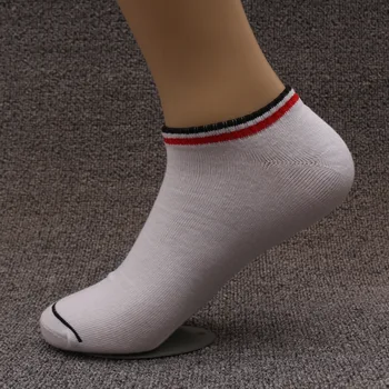 мъжете плюс размер памучни чорапи EU43-46 5 двойки/лот голям е размерът на глезените чорапи мъжки летни чорапи сокс