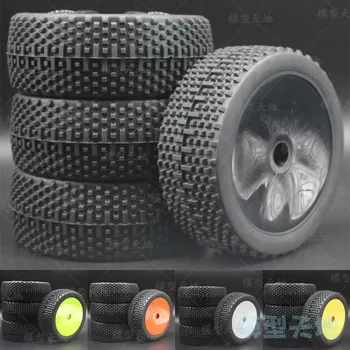 RC 1/8 офроуд автомобил бъги гумени товарни гуми 112 мм гуми от каучук и пластмасови колела джанти шестостенния адаптер 17 мм, за да 811 8sc 94763 81-801