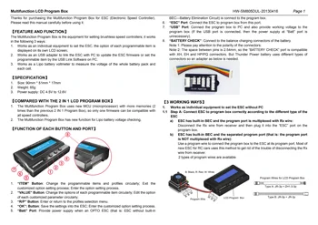 Hobbywing 3 In 1 Professional Multifuction LCD Program Box RC Car #Program Card Black