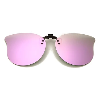 Клип на флип нагоре поляризирани лещи за предписване на очила за жени, мъже UV400 защитни слънчеви очила на върха точки