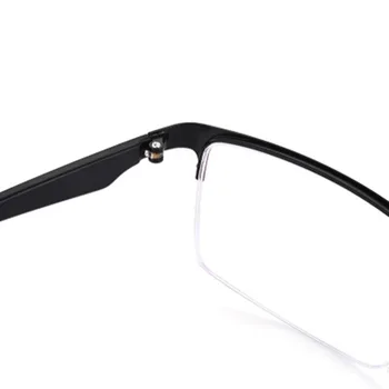 Нова Мода Бизнес Голяма Метална Дограма За Полукадровая Рамки За Очила Може Да Има Лещи За Късогледство Три Цвята