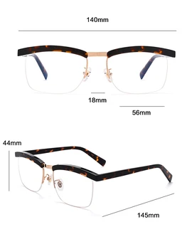2020 Нова Ацетатная Рамки За Очила Мъжете Луксозна Марка Рецептурная Късогледство Оптични Рамки За Очила Мъжки Полукадра Том Харди Eyewear