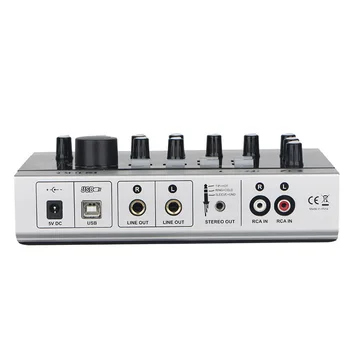 Alctron U16K MK3 USB Audio Recording Interface A / D Resolution XLR-combo вход Външна звукова карта за онлайн записване пеене