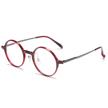 2020 Нов Корея През Цялата Титан Оптични Очила Рамка Жени Рецепта Късогледство Ултра-Леки Очила Мъжете Ацетат Очила Рамка