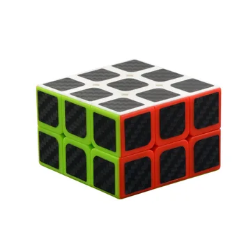 LEFUN Carbon Fiber Sticker Professional Magic Cube 2x3x3 Stickerless Пъзел 233 Cube забавни играчки подаръци