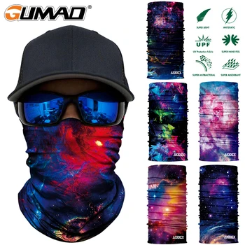 3D безшевни шалове Galaxy Magic Neck Gaiter Face Cover спортна ски маска Риболов, Колоездене, туризъм кърпа шал, лента за глава Мъже, Жени