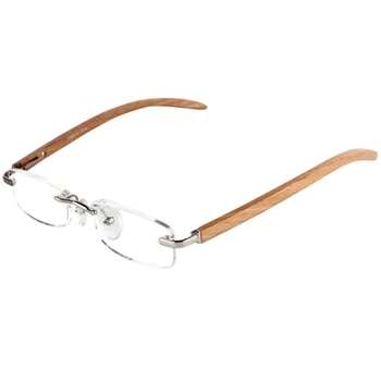 SOOLALA без рамки дърво, бамбук мъжки слънчеви очила за четене рамка на лупа за четене Пресбиопические очила Leesbril Mannen + 1.0 1.5 до 3.5