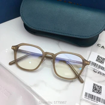 2020 Нова мода ацетат свободно време за слънчеви очила рамка мъжете стари квадратни предписани очила късогледство оптични рамки за очила