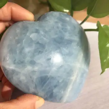 390--430 грама красив син калцит натурален Кристал d.g. лечебна енергия камък