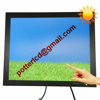 Монитор Lcd 15 инча промишлен , резолюция 1024 * 768, HDMI слънчева светлина популярни и входния сигнал, BNC