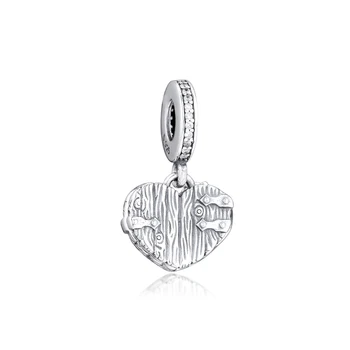 Модни окачване Home Sweet Heart виси Чар оригинален 925 сребърни бижута за жени САМ гривни от мъниста за бижута