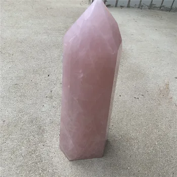 1бр около 3 кг много естествен розов Розов кварц пръчка точка рейки лечебните кристали кула Wicca чакра енергия минерали камък обелиск за дома фън шуй