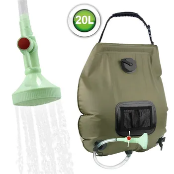 40L туризъм и къмпинг душ за къпане чанта вода открит 20L Слънчев събиране на топлина душ чанта за преносим лагер чанта вода къмпинг доставка