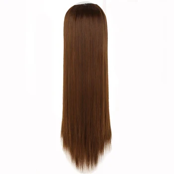 Gres Straight Half Перука for Black Women Synthetic U Part Wigs High Temperature Fiber Cosplay Wigs for Women Straight Hair