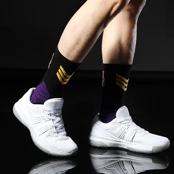 1 чифт професионални елитни баскетболни Чорапи мъжки дебели памучни спортни чорапи супер звезда нескользящий здрав скейтборд чорап добро качество