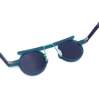 Belight оптичен необичаен уникален дизайн на Реколта през цялата ретро ацетат Звезда нитове покритие на Мъже, Жени зелен цвят, слънчеви очила HP2020258