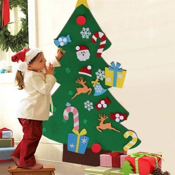 За начало направи си САМ усеща Коледно дърво, коледни подаръци, детски играчки изкуствено дърво стена декорация коледна украса