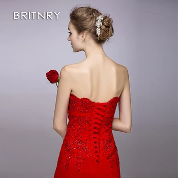 BRITNRY 2020 New Fashion Дантела Beading Секси Long Evening Dresses Bride Banquet Elegant Floor-length Party Prom Dress