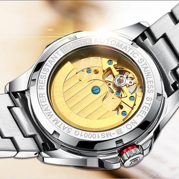 Швейцарски часовници BINGER, луксозни часовници за мъже, автоматични часовници tourbillon, водоустойчиви часовници