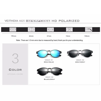 VEITHDIA слънчеви очила ретро ретро марка дизайнерски слънчеви очила Мъже / Жени мъжки слънчеви очила gafas oculos de sol masculino 6625