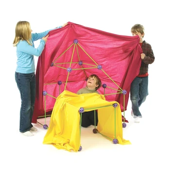 Комплект за дизайн на детска кабини за деца, момчета, момичета строителен Форт строителен комплект с основна брънка сфери и палатката FEA889