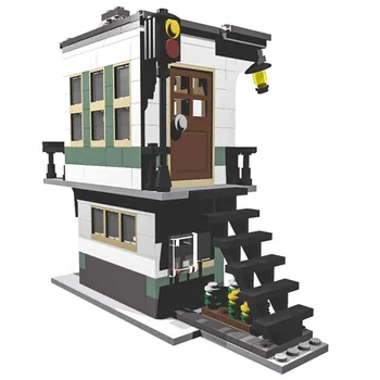 Град Street View серия Архитектура Fit ресторант магазин тухли къща комплект модел MOC строителни блокове САМ детски играчки за момичета подарък