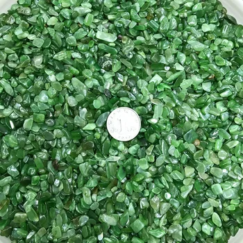 100 г Натурален камък е минерал Кристал високо качество зелен яспис кварцов чакъл изцеление DIYmaterial чакъл декорация на дома занаяти