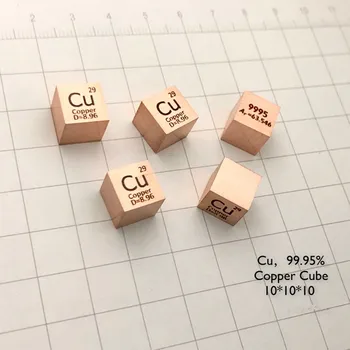 10 мм елемент куб цинк, молибден, ниобий калай волфрамови висмут олово антимон титан желязо кобалт никел мед