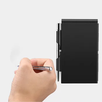 Метал алуминий лаптоп мини бележник с дръжка може да се коригира лого е лесно да носят със себе си лаптоп за Бизнес-Офис, канцеларски
