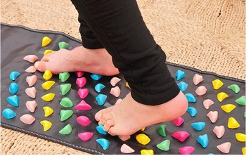 Рефлексология разходка камък подложка за пръсти за облекчаване на болката на крака масажор за крака мат здравеопазване акупресура pad красотата допринася за сън свободен кораб