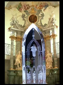 Специална оферта-22cm голям 2020 г. най-добрият подарък католическата християнство религиозен Исус Христос Появата на връх 3D Crystal изображение на статуята на
