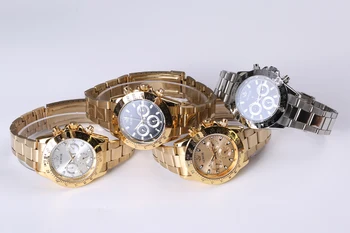Най-добрите маркови луксозни автоматични механични часовници дата мъжки златни часовници, ежедневни бизнес-спортни ръчни часовници montre homme reloj 2017 New