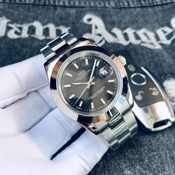 Мъжки бизнес часовници Men ' s Swiss Top Luxury Brand автоматични механични часовници Full Stainless Steel AAA Quality r0lex 1:1 New Style