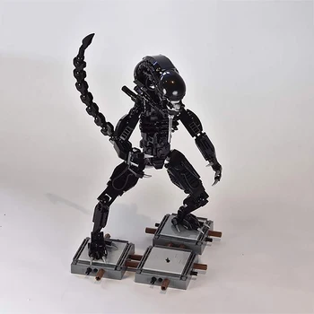 Извънземни срещу хищници робот войната Модел Yautja строителни блокове определя създател сграда Техника тухли забавни играчки за деца