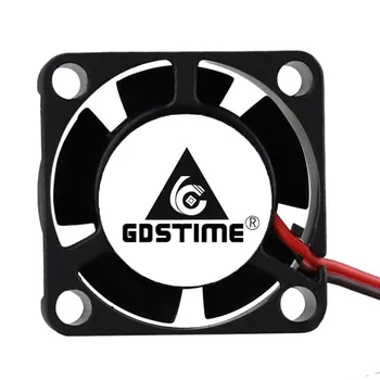 Gdstime 2Pcs 5V 12V 24V Топка/Sleeve Axial Cooler 25x25x10mm 2.5 cm Mini Cooling Fan 2510 25 мм центробежен електрически вентилатор на 3D принтер