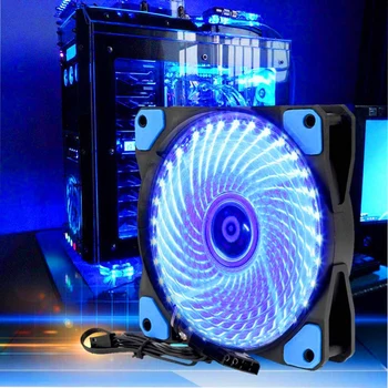 120 мм LED Ultra Silent Computer PC Case Fan 33 светодиода 12V Cpu Heatsink Cooler Master вентилатора за охлаждане