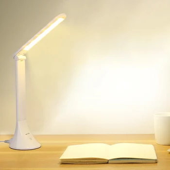 Безстепенно Затемняемая светодиодна настолна лампа спестявания сгъваема офис настолна лампа студентски лампи за четене учебна лампа модни светлини