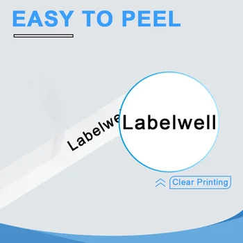 Labelwell Hse-231 съвместими с Brother Hse231 Hse 231 свиване тръба этикеточная лента 12 мм, черно на Бяло, за P-Touch label maker