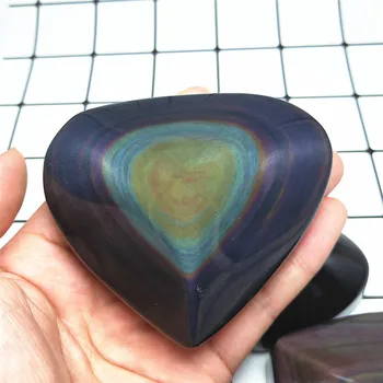 Естествен Модел обсидиан кристални сърца обсидиан кварц форма на сърце кристали исцеляющий подарък