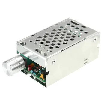 12-50V 30A 500W мини-регулируем регулатор на скоростта DC Brush Motor Speed PWM контролер с ключа за управление метален корпус трески