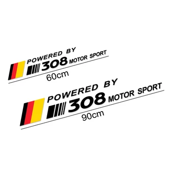 2 бр. авто украса водоустойчив винил кола спорт racing дръжки на страничните стикери стикери за Peugeot 308 Motor Sport PVC автомобилни аксесоари