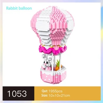 2020 нов дизайн горещ балон Диамант blcok розов, зелен цвят кухненски блокове момичета подарък играчка тухла