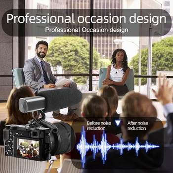 Camera Photography Professionnel микрофон видео Microfone Vlog намаляване на шума Smart Mic за Nikon iphone тик tok