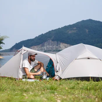 Naturehike Mongar 2 ultralight открит 3 сезон водоустойчив 20D найлон туристическа палатка 2 човека катерене палатка на къмпинг, палатка